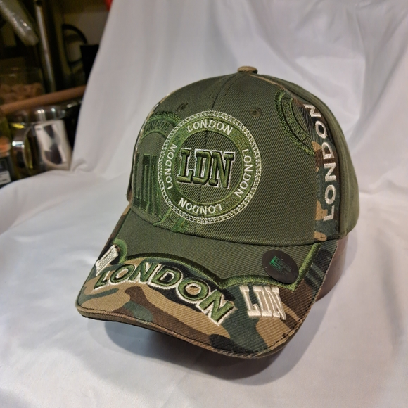 Green Camouflage London Cap - Picture 2 of 4